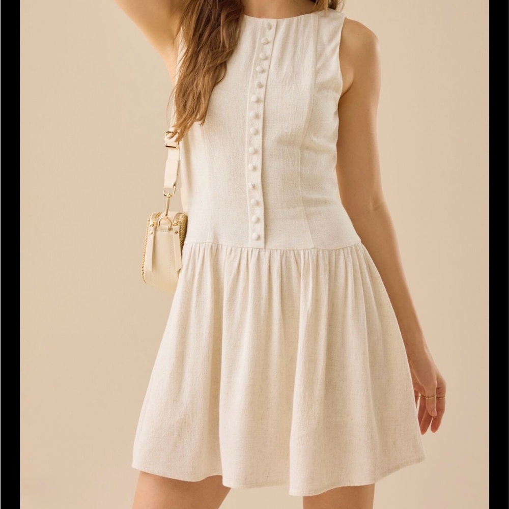 Altar'd State Layla Linen Mini Dress